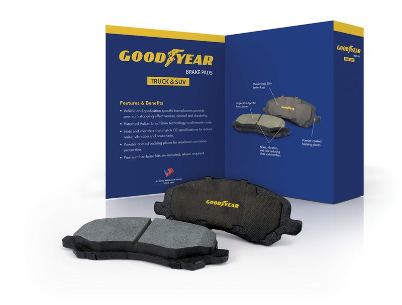 Goodyear Brakes GYD1274  Truck  SUV CarbonCeramic Rear Brake Pads fits Dodge Nitro 1207 Jeep Liberty 1308 Wrangler 1707 Wrangler JK 2018