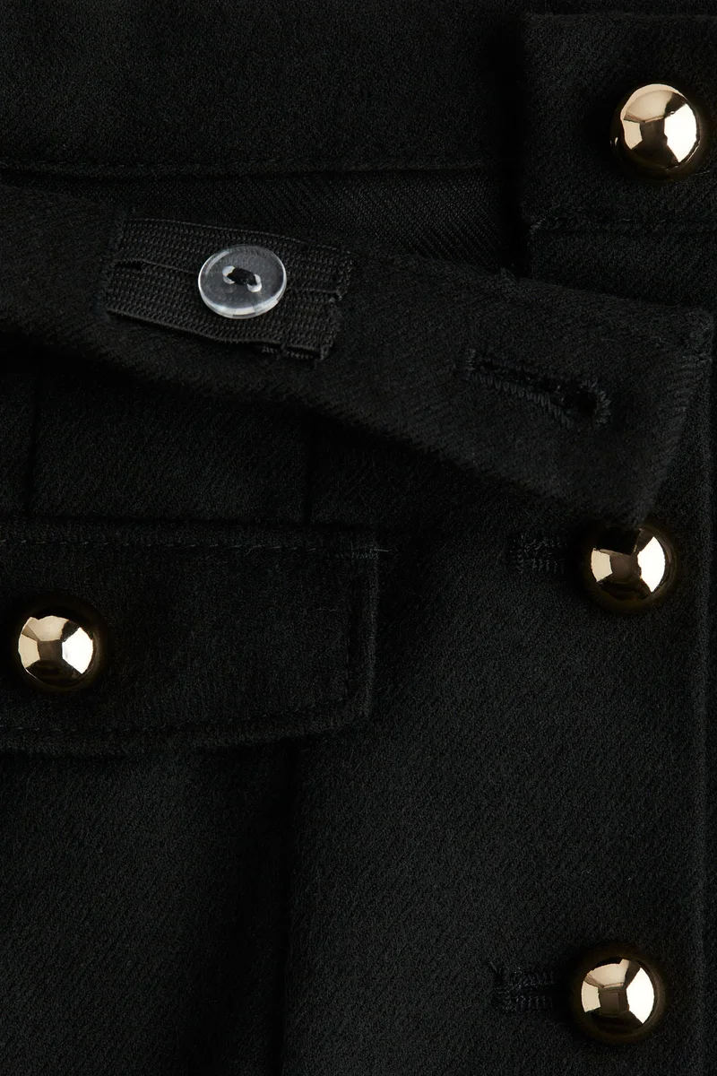 H&M Pleated flannel skirt