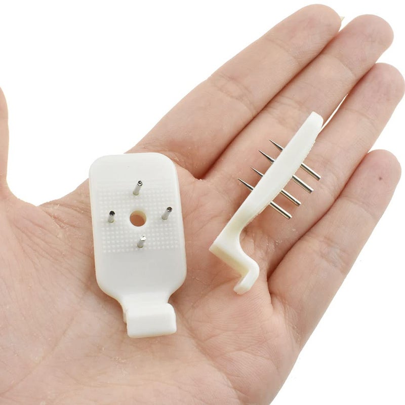 Odinest 39cm Length Hardwall Hanger NonMark Instantly Hanging Strong Adhesive Invisible Traceless Nails Hooks Mount Fasteners 10pcs for Picture Frames LED Light Apartment Cinder Block Wall