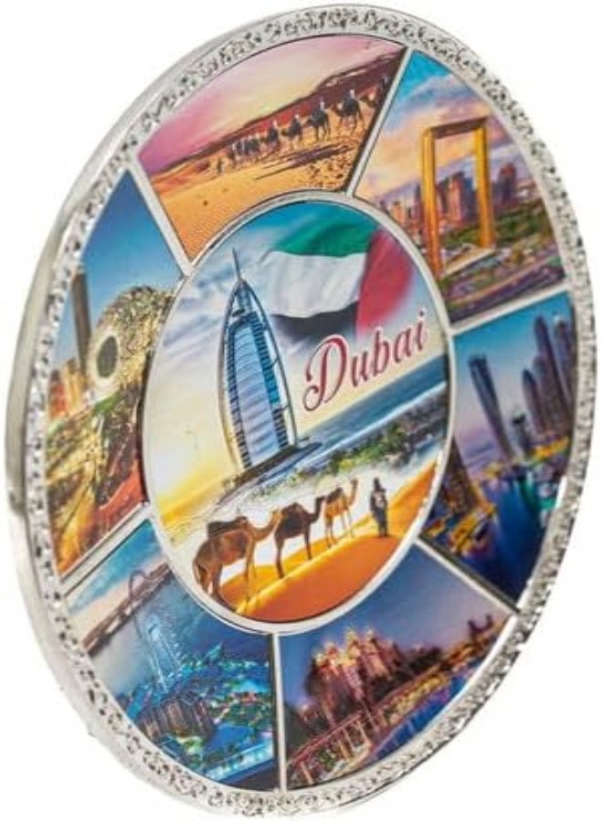 AKDC Dubai Souvenir Plate 5X7X8 Multicolour - Image 1