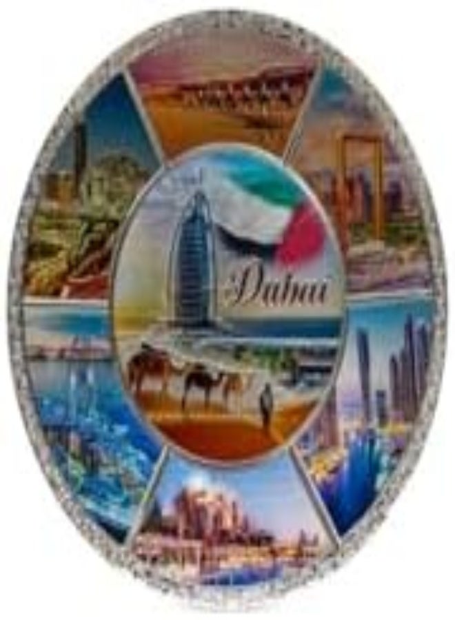 AKDC Dubai Souvenir Plate 5X7X8 Multicolour - Image 3