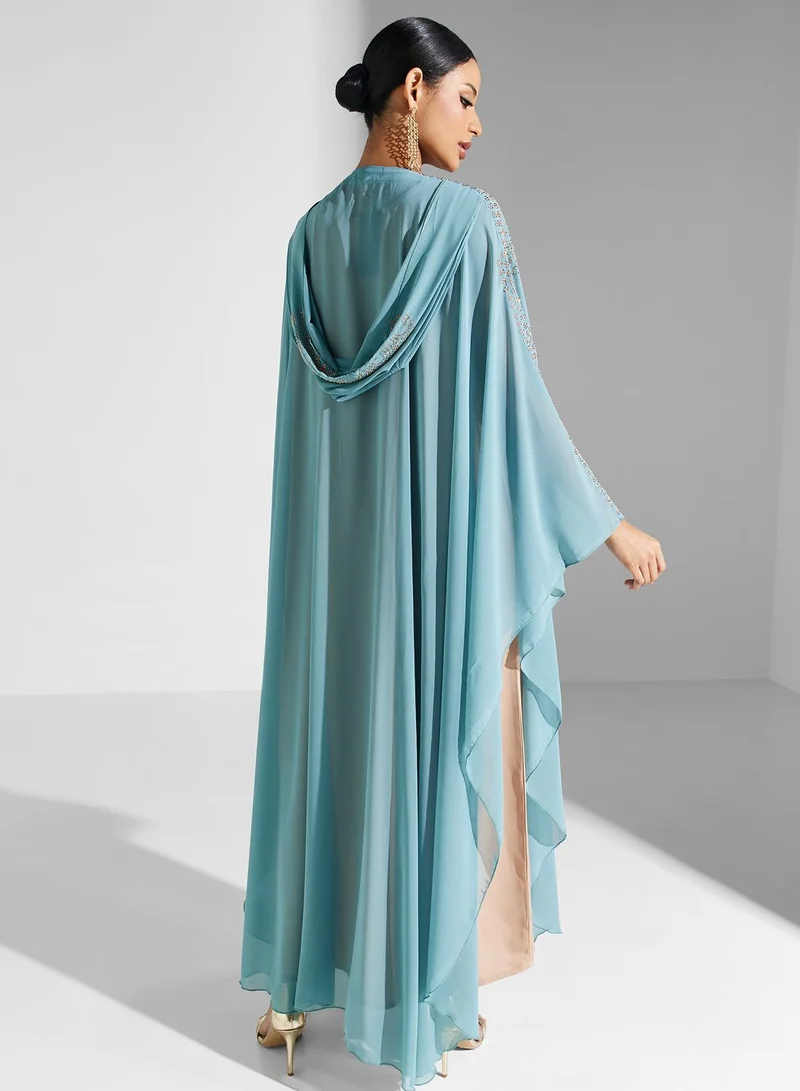 Khizana Embellished Detail Abaya