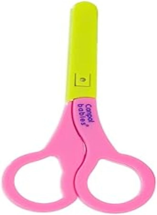 Canpol babies Canpol babies Round Tip Baby Nail Scissors with Cover pink 