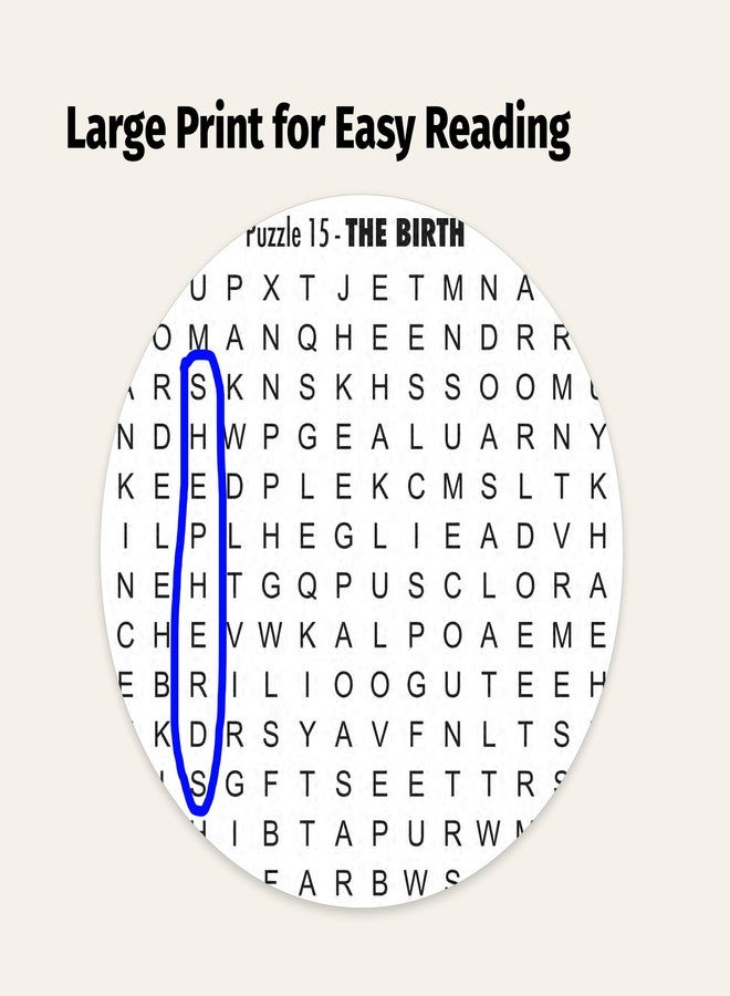 ZOCO - Large Print Bible Word Search Puzzle Books - 25 Pack - Easy-to-Read Christian Word Find - Bulk Activity Books for Seniors, Nursing Homes, Church Groups - Image 4