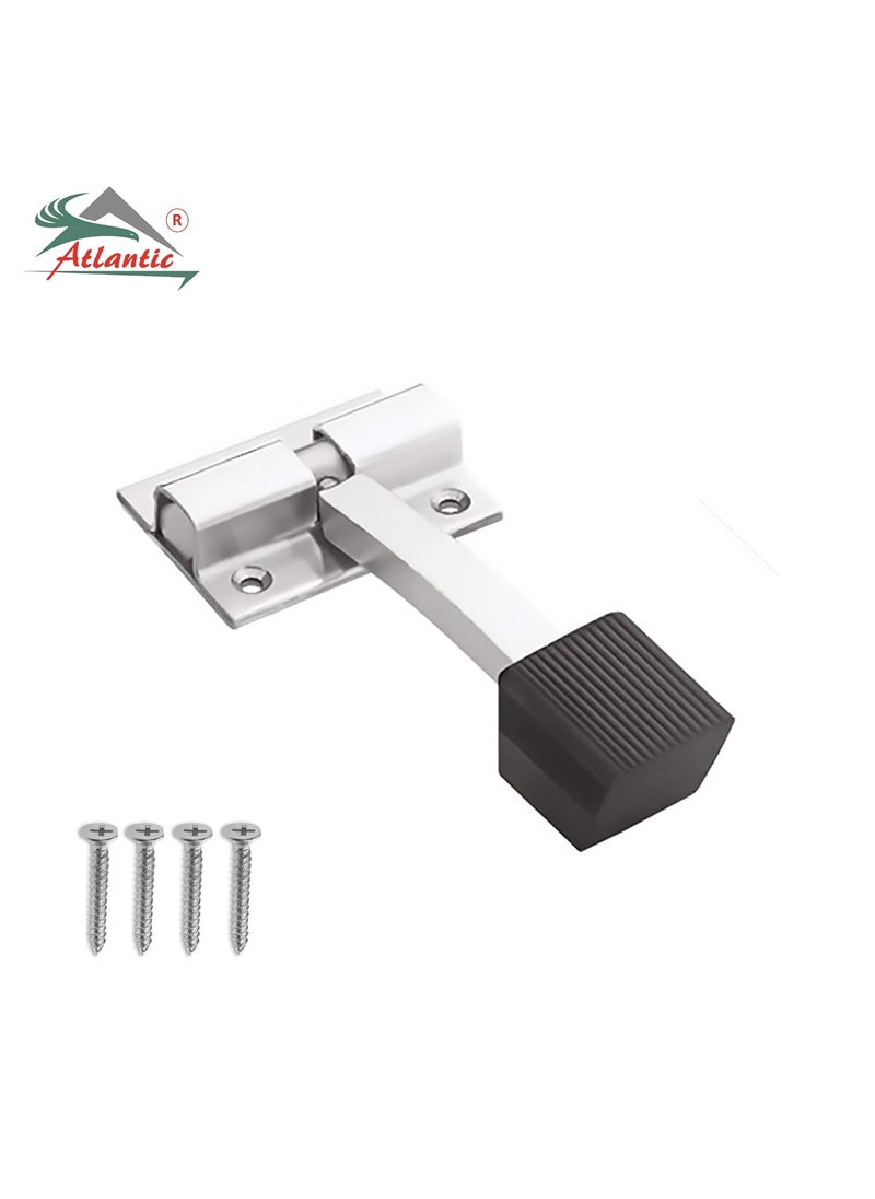 Atlantic Atlantic Stainless Steel Door Stopper Single Glossy Finish Pack of 2 Piece  - Image 2