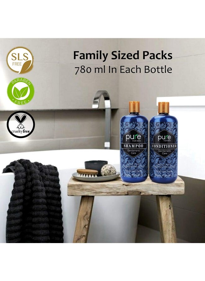 Rachelle Parker Natural Mens Shampoo And Conditioner Set For Men Daily Hair Care. 1 Pure Shampoo Conditioner For Men For Deep Cleansing Itchy Scalp Care Strengthen And Invigorate Hair & Scalp.  - Image 3