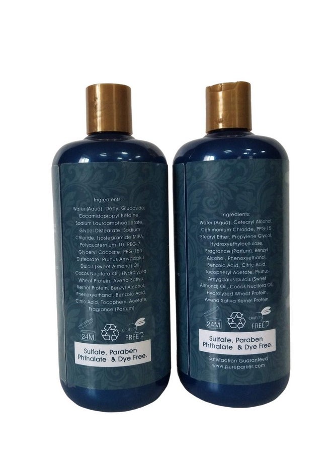 Rachelle Parker - Natural Mens Shampoo And Conditioner Set For Men Daily Hair Care. 1 Pure Shampoo Conditioner For Men For Deep Cleansing Itchy Scalp Care Strengthen And Invigorate Hair & Scalp. - Image 1