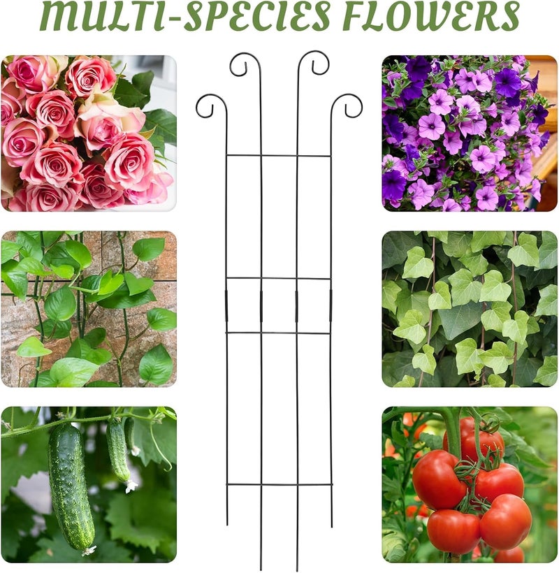 LAVISH CRAFT Garden Trellis for Climbing Plants Outdoor | Expandable Climbing Plant Supporter | Adjustable Balcony Privacy Trellis for Vine, Roses, and Vegetables (Pack of 4) - Image 5