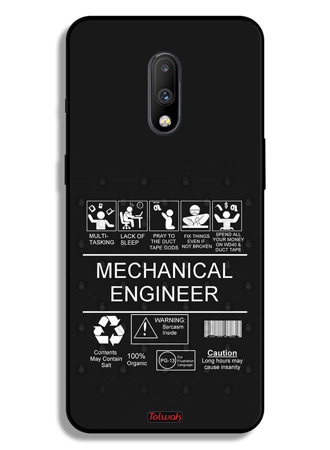 Tolwak OnePlus 7 Protective Case Cover Mechanical Engineer Sticker - Image 2