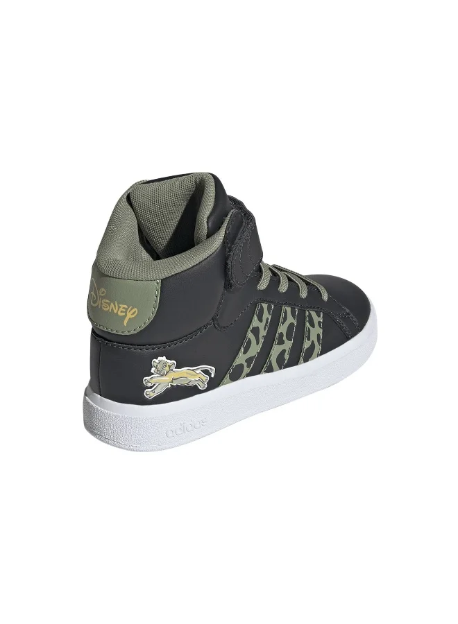 Adidas Grand Court Mid Lionking K Grey Sportwear Shoes 10K