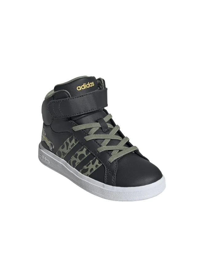 Adidas Grand Court Mid Lionking K Grey Sportwear Shoes 10K