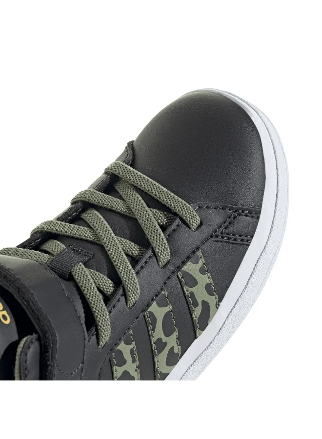Adidas Grand Court Mid Lionking K Grey Sportwear Shoes 10K