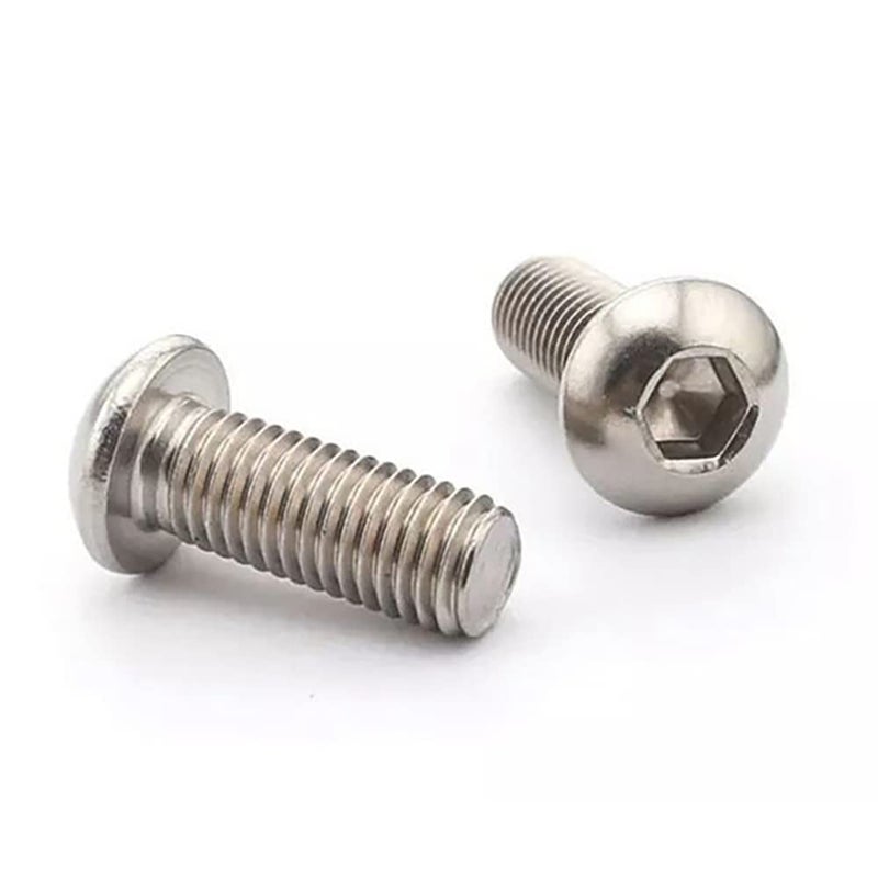Histure 50 Pcs 1/4-20 x 1 Button Head Socket Cap Bolts Screws,304 Stainless Steel 18-8,Allen Socket Drive,Bright Finish,Fully Machine Thread (1/4-20 * 2-1/4 50pcs) - Image 5