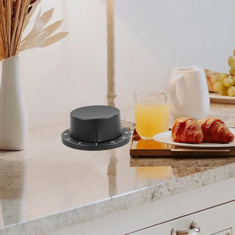 MAGICLULU Mechanical Kitchen Timer Manual Cooking Time Reminder 60-Minute Stainless Steel Baking Timer for Home Cooking and Baking Use - Image 3