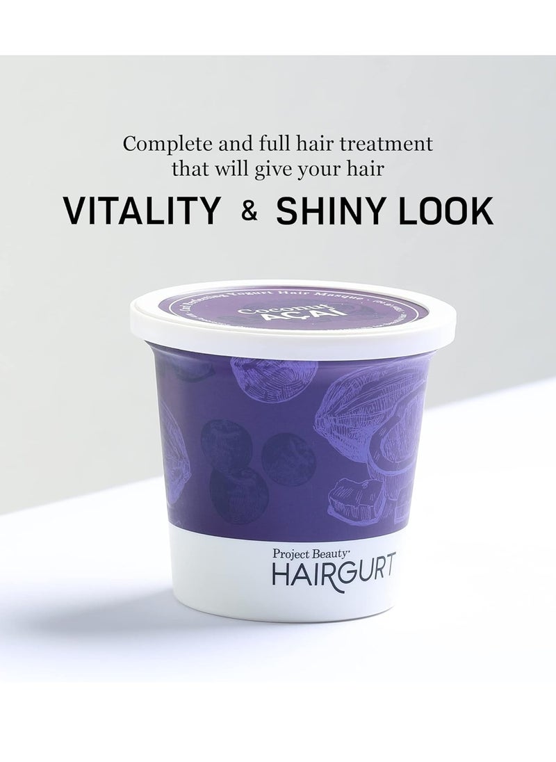 Hairgurt Curl Perfecting Yogurt Hair Mask - Coconut-Acai - Hair Mask for Wavy Hair Care - Nourishing Hair Treatment Masks- Ideal for Dry Hair - Promotes Bouncy, Shiny Curls - 6 oz  - Image 2