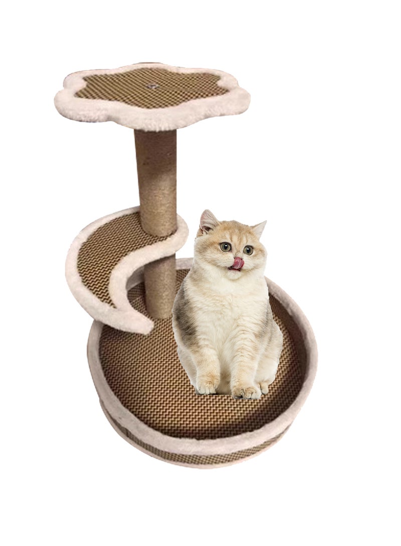Kidle Cat Climbing Frame Cat Tree Cat House Cat Jumping Platform Cat Scratch Pillar Cat Supplies Jumping Platform Cat Scratch Board Vertical Pet Condo Cat Apartment Pet Condo Furniture for Kittens - Image 1