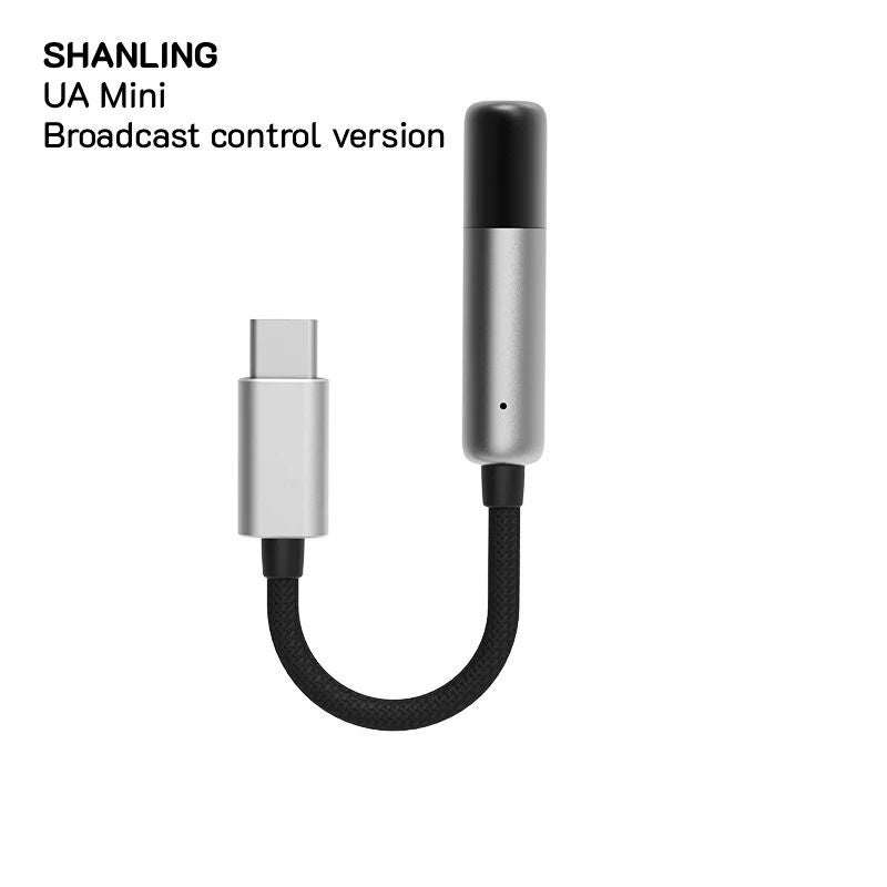 UA Shanling UA Mini Broadcast Control Version Portable USB DAC Amplifier, Cs43131 with Savitech Sa9312 USB Chip, Black Silver - Image 1