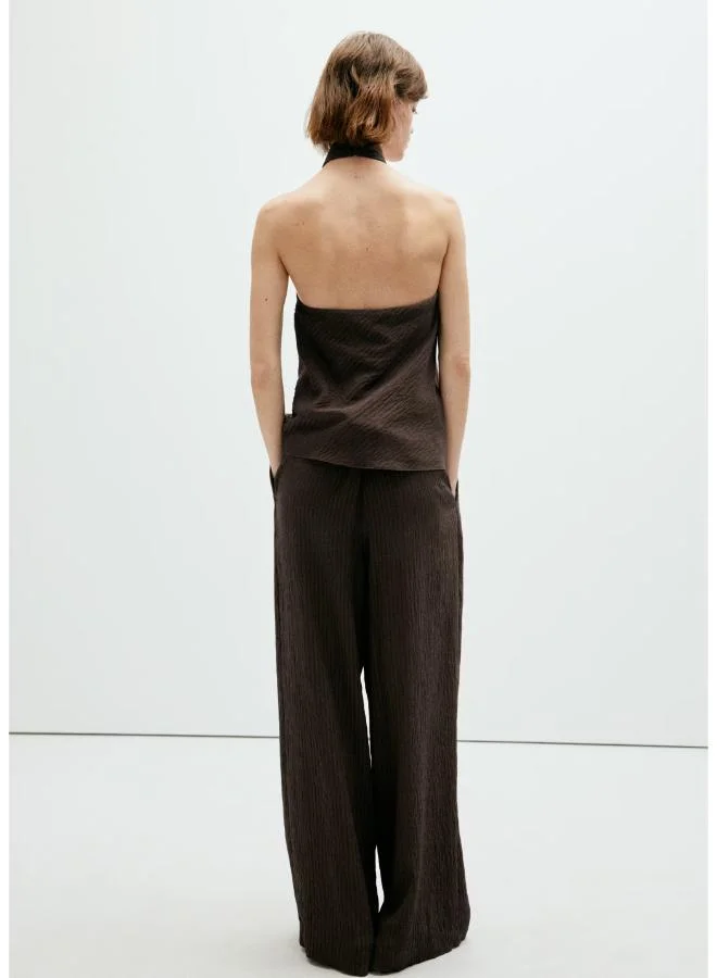 مانجو Wide Leg Fluid Trousers