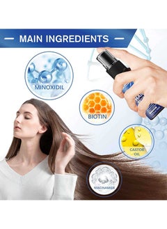 LUNOON Minoxidil Hair Regrowth Treatment - Growth Spray For Men And Women, 5% Minoxidil Hair Serum For Stronger Thicker Longer Hair Help To Stop Thinning And Loss Hair 30ML  - Image 3
