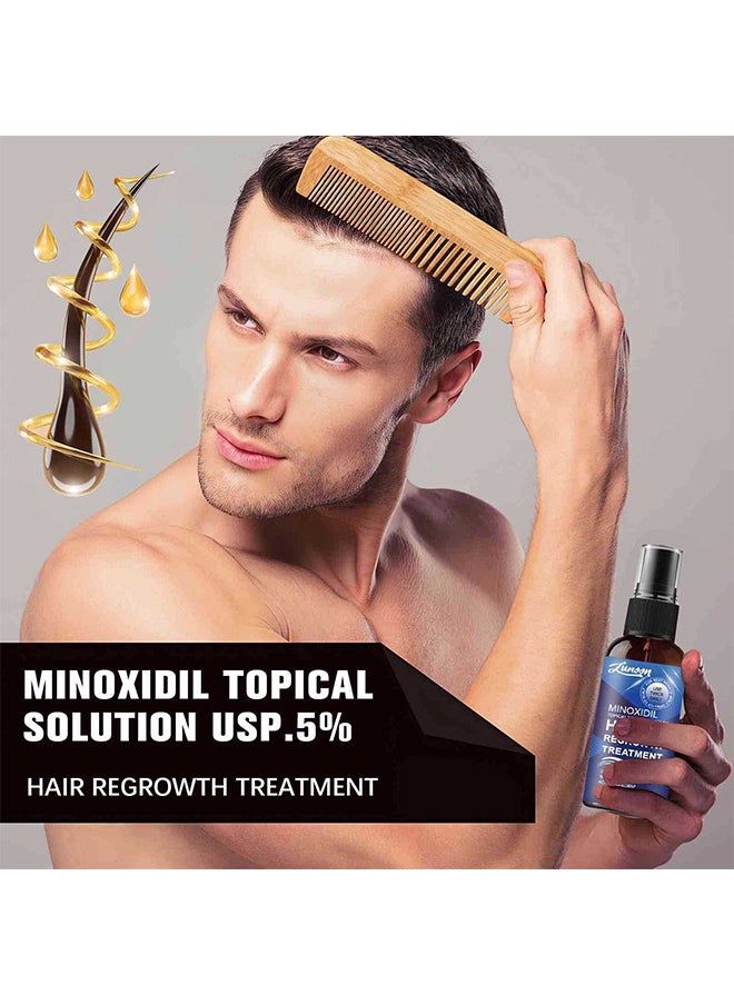 LUNOON - Minoxidil Hair Regrowth Treatment - Growth Spray For Men And Women, 5% Minoxidil Hair Serum For Stronger Thicker Longer Hair Help To Stop Thinning And Loss Hair 30ML - Image 1