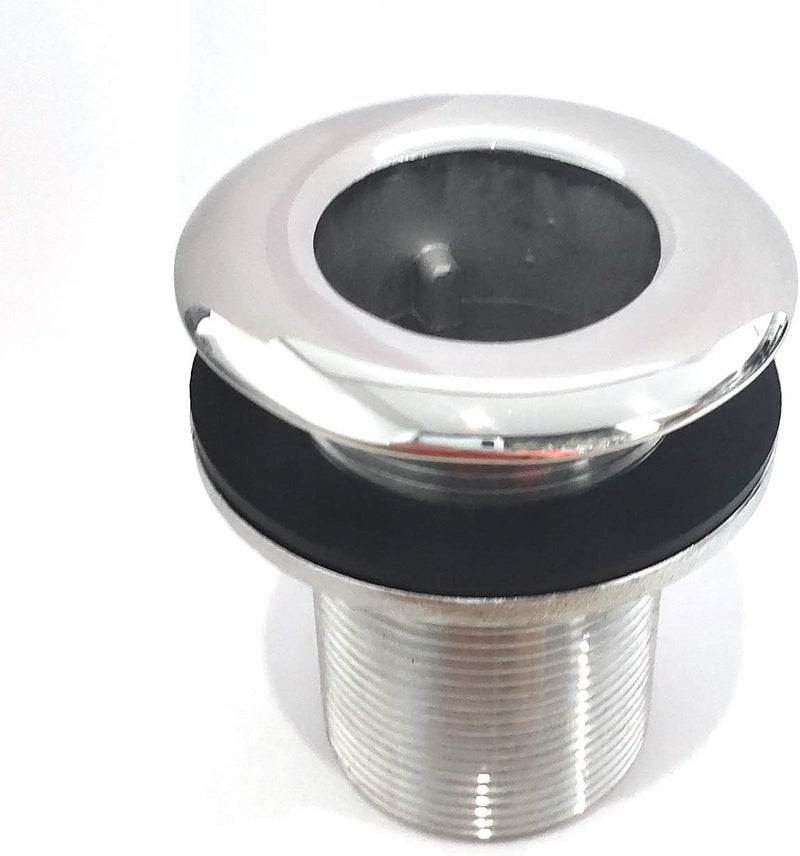 keehui 316 Stainless Steel Durable Combo Stainless Steel Thru-Hull Fitting w/Nut with Custom Gasket Boat Plumbing Fittings for Boats, Yachts, Marine - Image 1