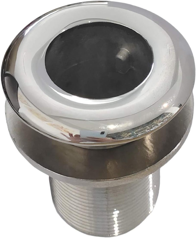 keehui 316 Stainless Steel Durable Combo Stainless Steel Thru-Hull Fitting w/Nut with Custom Gasket Boat Plumbing Fittings for Boats, Yachts, Marine - Image 3