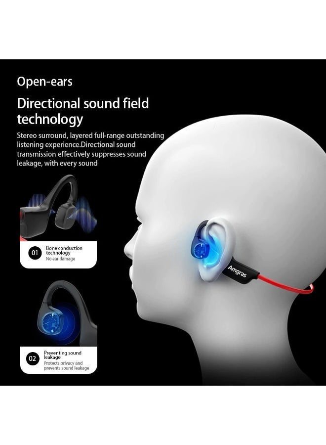 Amgras OpenMeta III Ultra Wireless Open-Ear Headphones - Black - Image 3