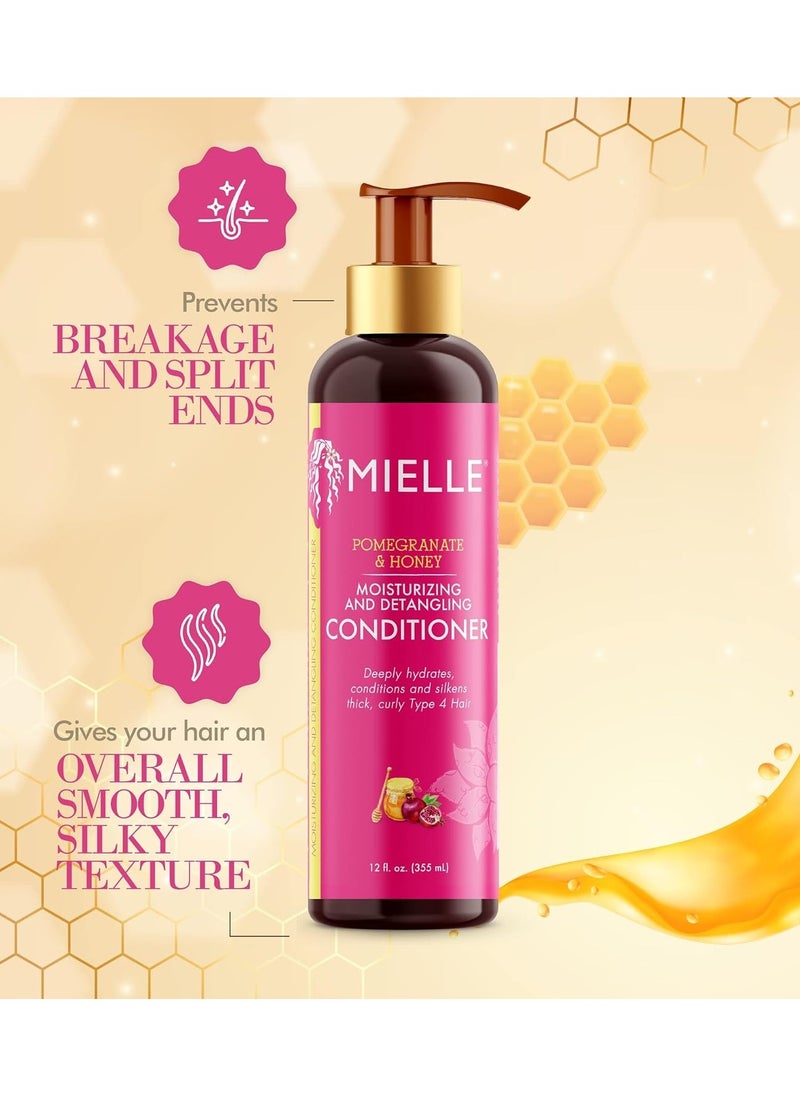 Generic - Mielle Pomegranate & Honey Detangling Conditioner, Hydrating & Moisturizer For Dry, Damaged, & Frizzy Hair, Treatment For Thick Curly Wavy Hair Type 4 Hair, 12-Fluid Ounces - Image 1