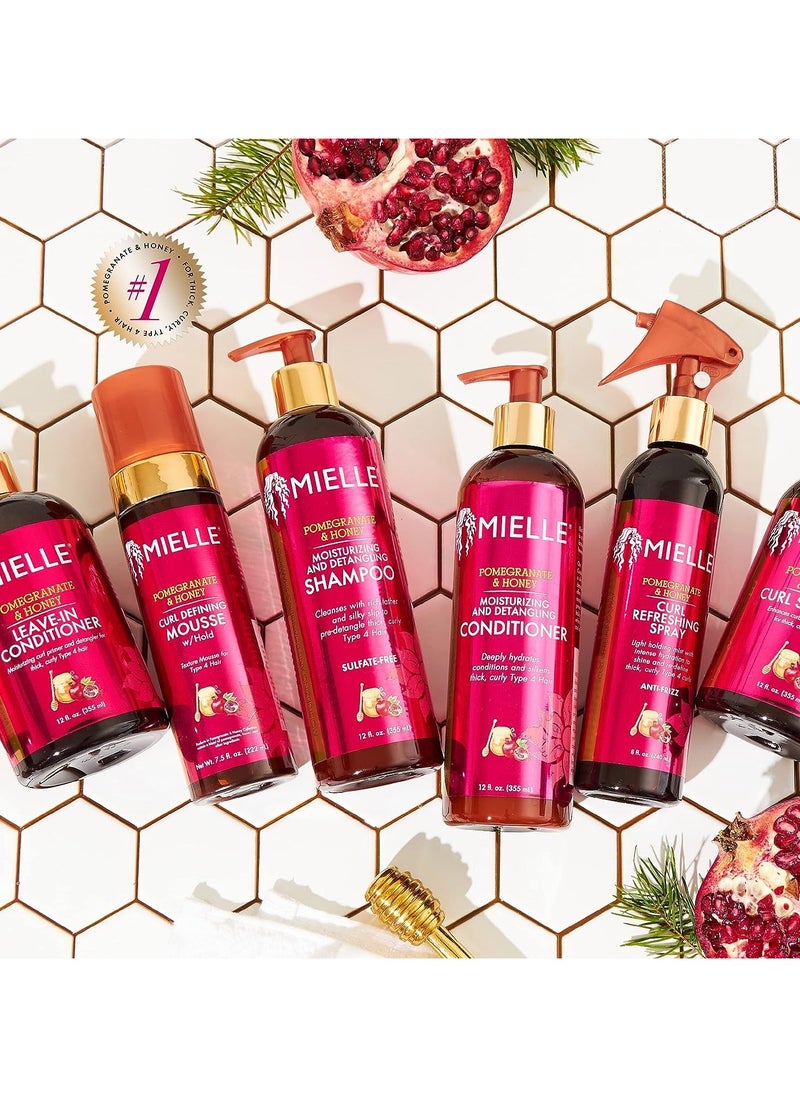 Generic - Mielle Pomegranate & Honey Detangling Conditioner, Hydrating & Moisturizer For Dry, Damaged, & Frizzy Hair, Treatment For Thick Curly Wavy Hair Type 4 Hair, 12-Fluid Ounces - Image 1