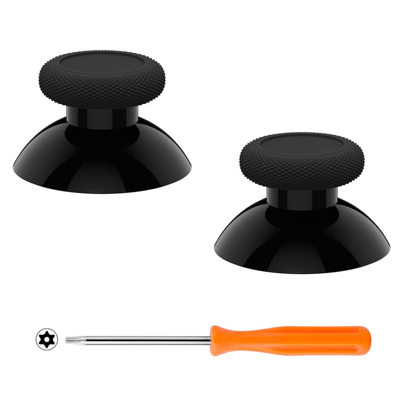 eXtremeRate Replacement Thumbsticks for Xbox Series X S Joysticks Repair Kit for Xbox Wireless Controller Custom Analog Stick Buttons for Xbox One SXElite Controller Black - Image 2
