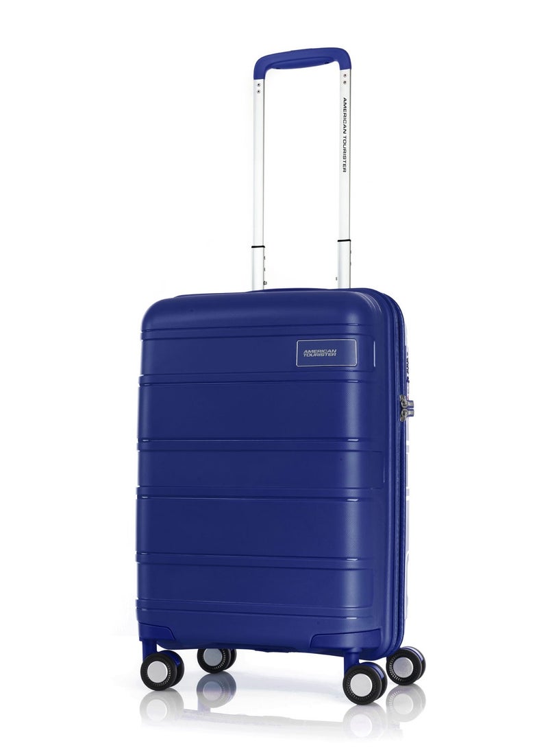 AMERICAN TOURISTER LITEVLO hard spinner luggage cabin 55cm - blue  - Image 1