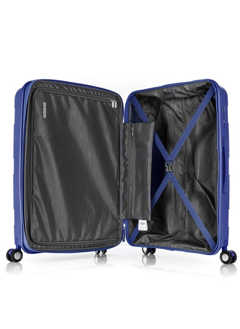 AMERICAN TOURISTER LITEVLO hard spinner luggage cabin 55cm - blue  - Image 4