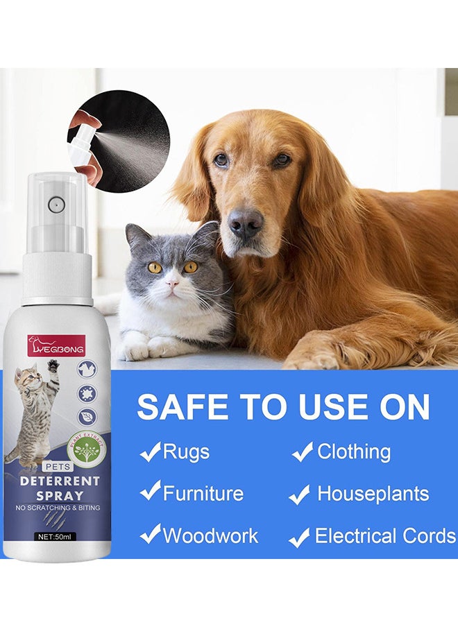 YEGBONG - Cat Deterrent Spray Cat Repellent Spray Behaviour Training Prevent Cat and Dog from Scratching and Biting Furniture Sofa Curtain Bedding - Image 1