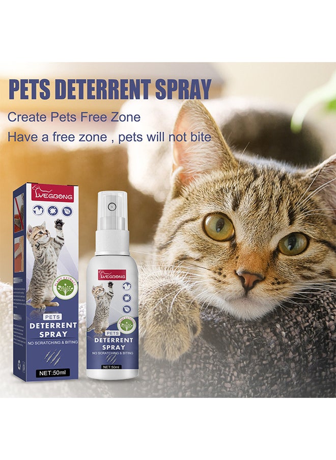 YEGBONG - Cat Deterrent Spray Cat Repellent Spray Behaviour Training Prevent Cat and Dog from Scratching and Biting Furniture Sofa Curtain Bedding - Image 1
