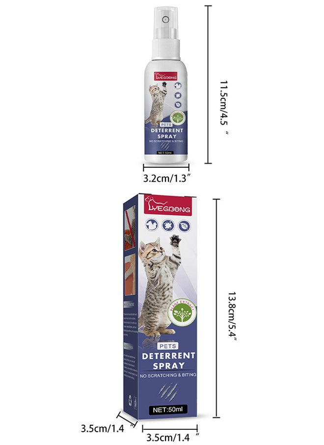 YEGBONG - Cat Deterrent Spray Cat Repellent Spray Behaviour Training Prevent Cat and Dog from Scratching and Biting Furniture Sofa Curtain Bedding - Image 1