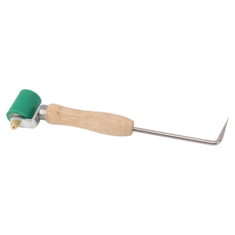 40mm Seam Roller Multi Functional Labor Saving Heat Resistant Flexible Silicone Seam Roller Tool for Membrane Sheet Welding Seam Tester Probe + Green Silicone Press Wheel - Image 1