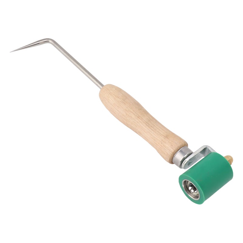 40mm Seam Roller Multi Functional Labor Saving Heat Resistant Flexible Silicone Seam Roller Tool for Membrane Sheet Welding Seam Tester Probe + Green Silicone Press Wheel - Image 3