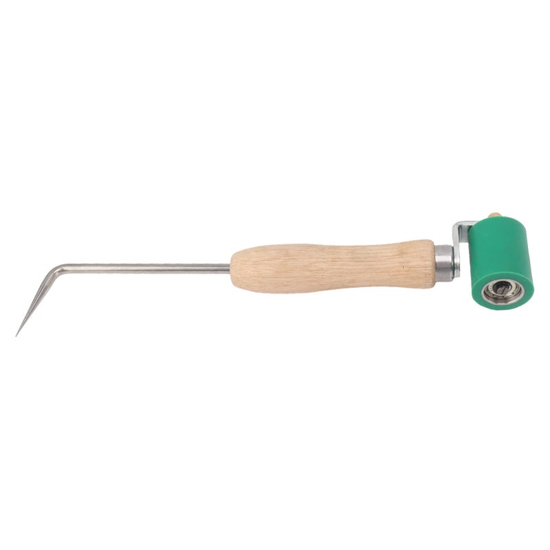 40mm Seam Roller Multi Functional Labor Saving Heat Resistant Flexible Silicone Seam Roller Tool for Membrane Sheet Welding Seam Tester Probe + Green Silicone Press Wheel - Image 2