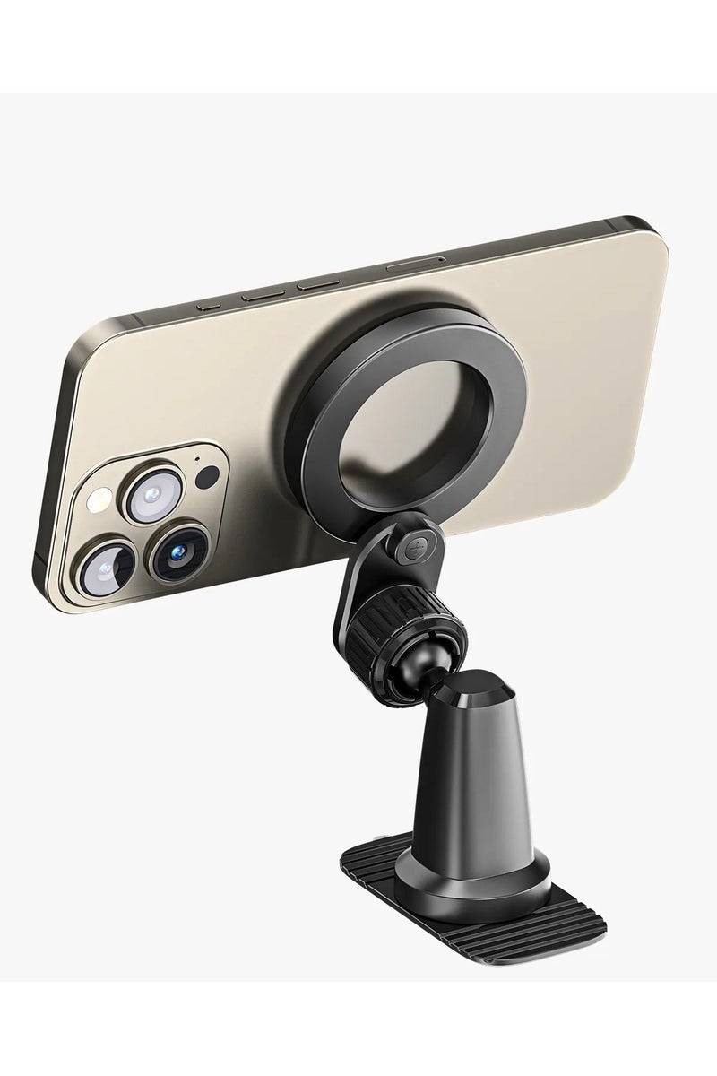 GREEN LION MagSafe Rotatable Phone Holder GX-42 with Powerful Magnets & Dual-Axis Adjustment / Universal Compatibility / Base 3M Hydraulic Adhesive / Strong 3M Adhesive - Black - Image 4