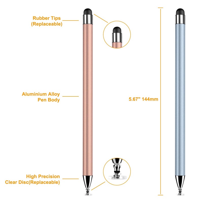 Acempire Stylus (7 Pcs), 2-in-1 Stylus Pen for Touch Screen, High Precision and Sensitivity, Suitable for iPad/iPhone/Samsung/Android Smartphone and Tablets, Compatible with All Touch Screen (Multicolor) - Image 5