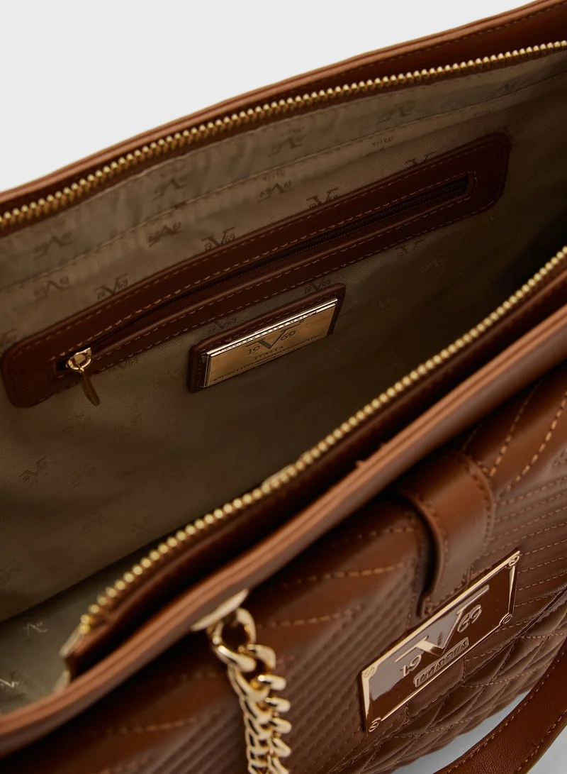 19V69 Italia by Versace Sienna Tote