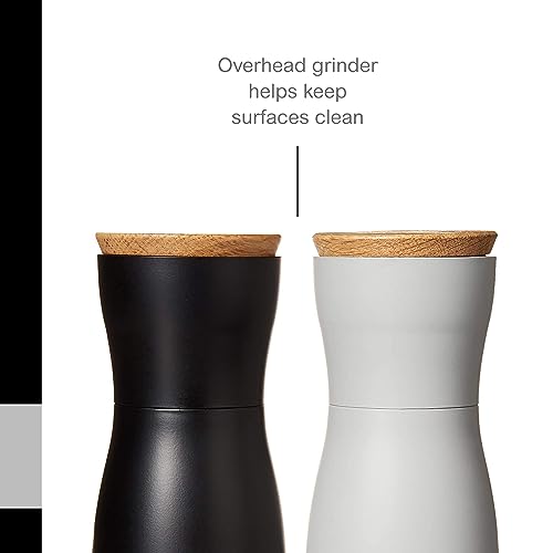 AdHoc Twin Salt and Pepper Mill Gift Set - Salt & Pepper Grinder for Gourmet Seasoning - Adjustable Manual Grinder for Fine to Coarse Spices - Image 4