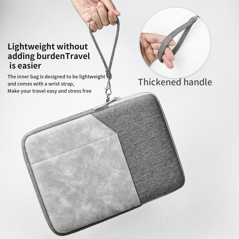 Moca 9-11 Inch Tablet Sleeve Carrying Case for iPad 10th / 11th Gen 10.9 2022, iPad Pro 11 inch, iPad Air 6/5/4 10.9, iPad 10.2, Galaxy Tab A9 Plus/ A8 10.5/Tab S8/ S9 11", with Pocket - Image 4