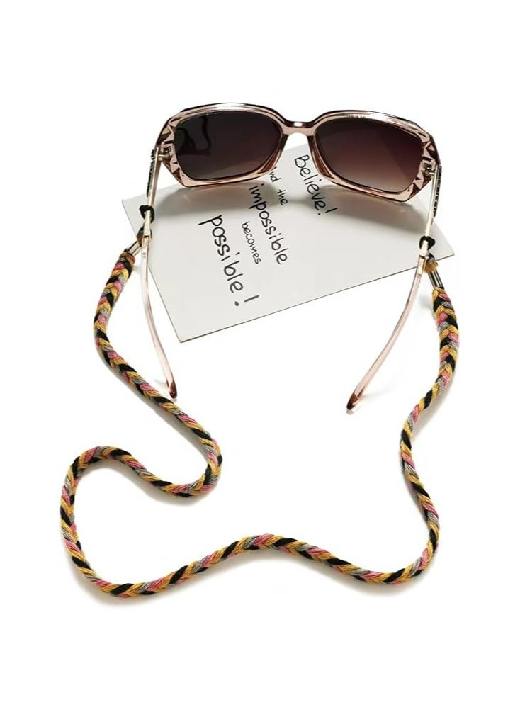 Oasisgalore - 6PCS Adjustable Cotton Eyeglass Straps, Non-Slip Multi-Color Retainers - Image 1