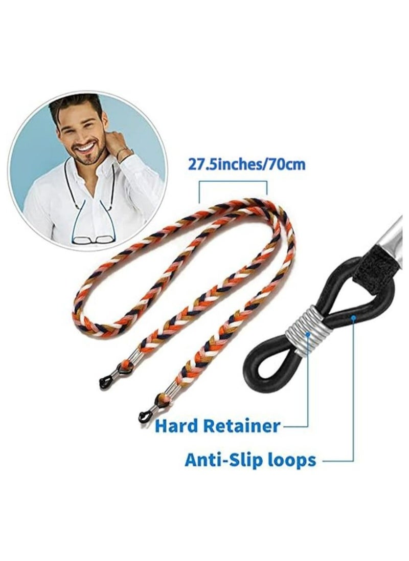 Oasisgalore - 6PCS Adjustable Cotton Eyeglass Straps, Non-Slip Multi-Color Retainers - Image 1