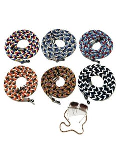 Oasisgalore 6PCS Adjustable Cotton Eyeglass Straps, Non-Slip Multi-Color Retainers  - Image 1
