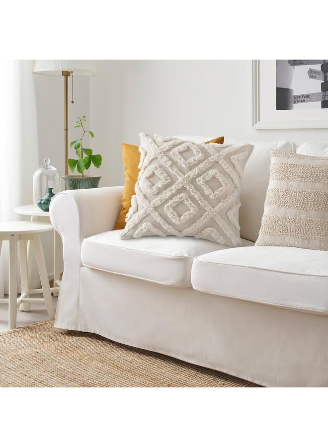 erorex Cushion cover, geometric natural, 50x50 cm - Image 3