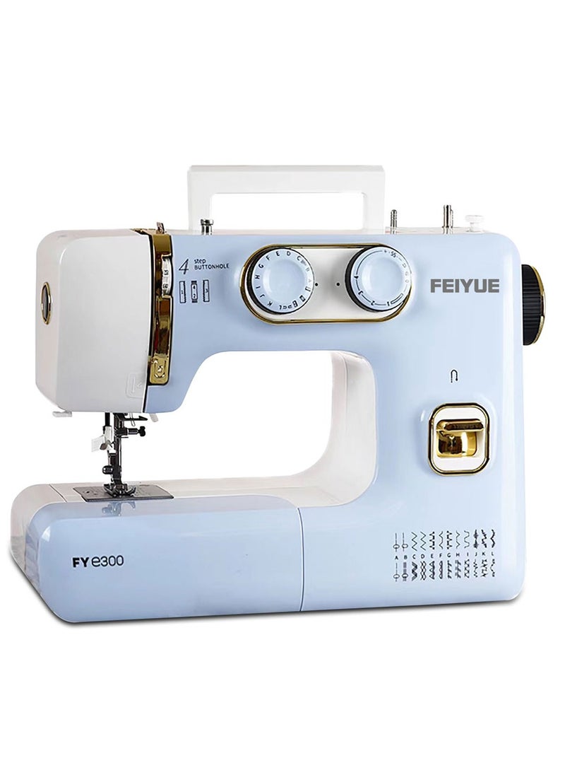 FEIYUE - Feiyue 24 Stitch household sewing machine FY e300 Blue with servo motor - Image 1