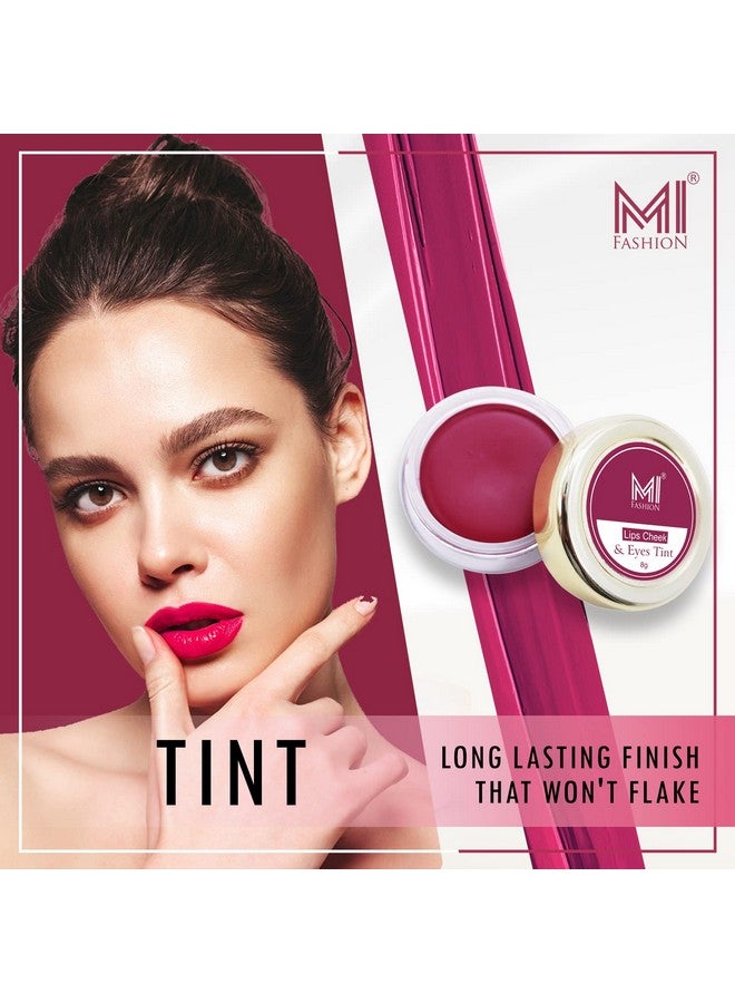 MI FASHION Natural Lip Tint For Women Paraben And Chemical Free Vegan Friendly Cheek And Eyes Tint Soften Matte Beetroot - Image 4