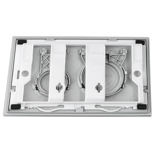PuritySage Modern Round Dual Flush Plate for TOTO Wall Hung Toilet TanksCompatible with TOTO YT930Toilet Flush Button with Water SavingPlastic Flush Valve PanelEasy InstallationPlated - Image 3